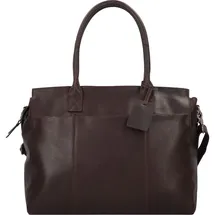 Burkely Vintage Doris Schultertasche Leder 39 cm Laptopfach braun