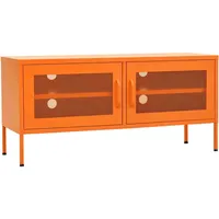 Furnicato TV-Schrank Orange 105x35x50 cm Stahl