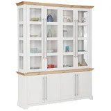 Home Affaire Vitrine Meliss aus massiver Kiefer, FSC® Breite 171 cm weiß