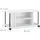 Relaxdays Fernsehtisch TV-Rack 41,5 x 80 x 40 cm Weiß MDF