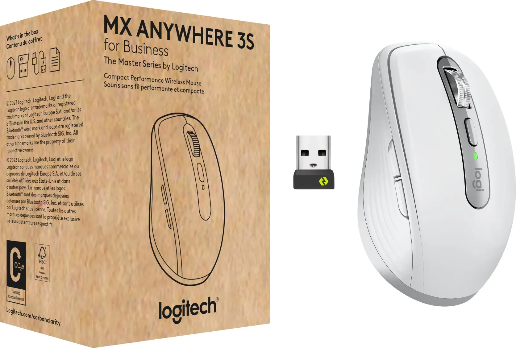 Logitech MX Anywhere 3S for Business - PALE GREY