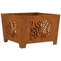 vidaXL - Feuerstelle Quadratisch 60x60x40 cm Cortenstahl