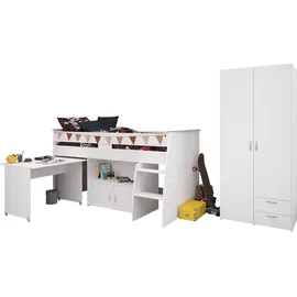 58 aufm Kessel KINDERZIMMER SET Parisot Reverse 2-tlg. Holzdekor Weiß