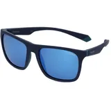 Polaroid Pld 2141/s Unisex-Sonnenbrille Vollrand Rectangular Kunststoff-Gestell, blau