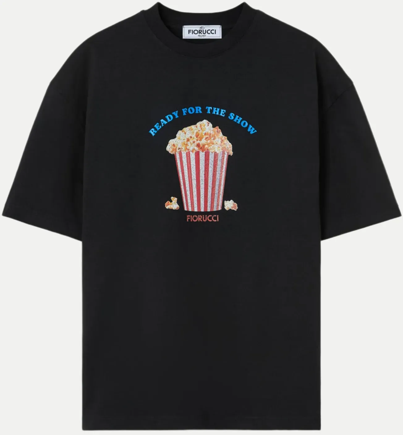 Relaxed-Fit T-Shirt mit Print black S