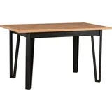 Esstisch Ikon 5, ausziehbar und klappbar, 140 bis 180 cm Länge, 80 cm Breite - Braun