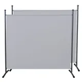 Quick Star Paravent 2 Stück Stellwand 180x178cm Weiß (2 Stück) weiß 178 cm x 180 cm