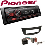 Pioneer 1-DIN Autoradio USB AUX Android Einbauset für Renault Wind schwarz