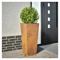 VidaXL Pflanzkübel 35x35x75 cm Wetterfester Stahl