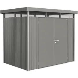 Biohort HighLine H2 2,75 x 1,95 m quarzgrau-metallic Doppeltür