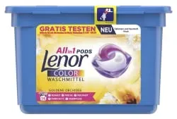Lenor All in 1 PODS Goldene Orchidee Colorwaschmittel 8006540039601 , Box für ca. 14 Waschladungen