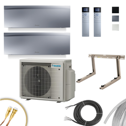 DAIKIN Emura3 Klimaanlage | FTXJ50AS+FTXJ25AS | 5,0/2,5kW | 5m Quick Connect