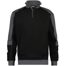 DASSY Sweatshirt Zweifarbig Schwarz/Zementgrau L