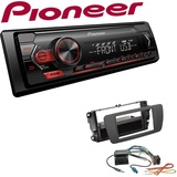 Pioneer 1-DIN Autoradio USB AUX Android für Seat Ibiza IV Ibiza IV ST tuamgrau