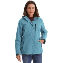 KILLTEC Damen Outdoorjacke Funktionsjacke mit abzippbarer Kapuze KOW 140 WMN Jckt wasserdicht, Winddicht, atmungsaktiv 00841-sturmblau 44