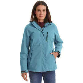 KILLTEC Damen Outdoorjacke Funktionsjacke mit abzippbarer Kapuze KOW 140 WMN Jckt wasserdicht, Winddicht, atmungsaktiv 00841-sturmblau 44