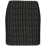 Comma, Miniröcke Damen Kariert Schwarz/ Silber 34