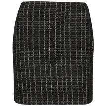 Comma, Miniröcke Damen Kariert Schwarz/ Silber 34