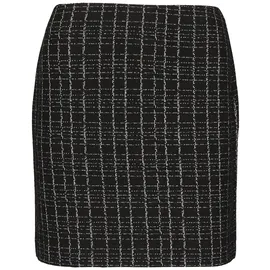 Comma, Miniröcke Damen Kariert Schwarz/ Silber 34
