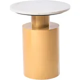 Beliani Beistelltisch Ariaga Metall Gold
