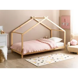 Beliani Kinderbett Orlu 90 x 200 cm Kiefernholz hellbraun