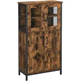 VASAGLE Aktenschrank, LSC260B01 braun 2 Fachböden 60,0 x 30,0 x 108,0 cm