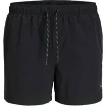 JACK & JONES Badeshorts JPSTMAUI JJSWIM Solid Schwarz S