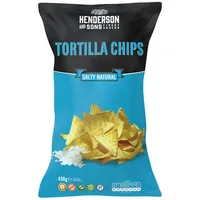 CHIPS Henderson and Sons Salty Natural Tortilla Chips glutenfrei 450g