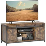 Homcom TV-Schrank 120 x 40 x 54 cm Braun Holzwerkstoff