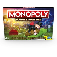 Monopoly Longest Game Ever, Classic Monopoly Gameplay with Extended Play, Monopoly Brettspiel for Ages 8 and up [Amazon Exclusive] - Amazon Exclusive