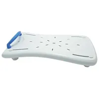 Pflegehome24® Badewannenbrett Badewannensitz 70 cm, Blauer Griff - Sitzbrett für Badewanne