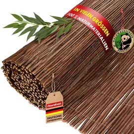 Karat Sichtschutzmatte 90 x 300 cm Braun Holz