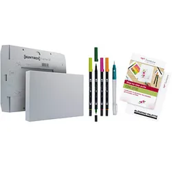 Tombow Florale Buchstaben Malset farbsortiert, 1 Set