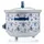 VQ Laura Ashley 3,5L Schongarer – Keramiktopf mit 3 Stufen - Blau/Bunt/Weiß