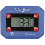cartrend Digitale Parkuhr fürs Auto, elektronische Parkscheibe mit KBA-Zulassung, automatische Ankunftszeit, mit Display, zuverlässig, inklusive Batterie und 3M Klebepads