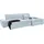 DOMO collection Ecksofa »NMoric XXL, B/T/H: 300/172/80cm, L-Form«, wahlweise mit Bettfunktion und Armlehnverstellung blau