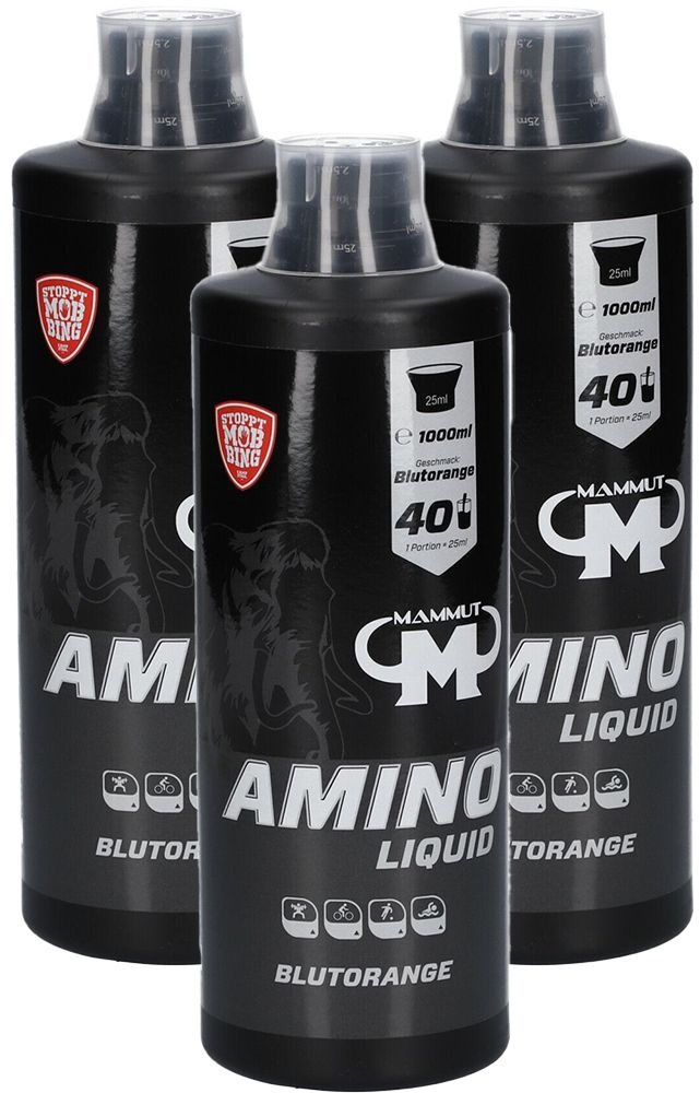 MAMMUT Aminoliquid, Orange sanguine 3x1000 ml fluide