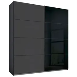 rauch ORANGE Schwebetürenschrank Ragona 181 x 229 cm Dekor Grau-Metallic