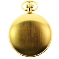 itemstoday Antik Glatte steampunkn gelb Golden Kupfer Herren Mechanische Taschenuhr mit Kette