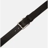Bugatti Herrengürtel Leder schwarz 90 cm