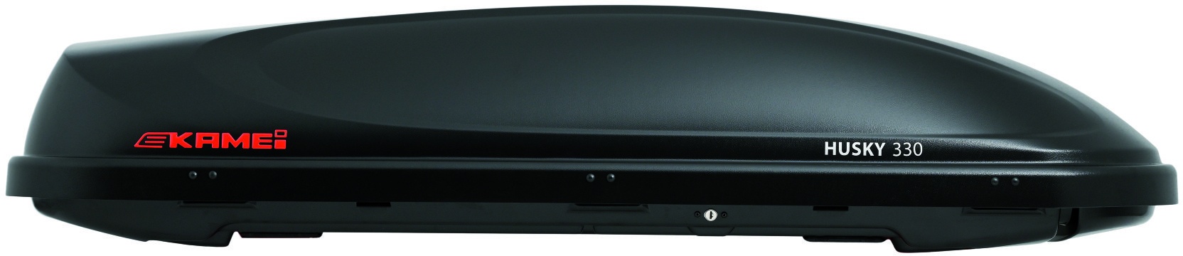 Dachbox Kamei Husky 330 schwarz matt Außenmaße LxBxH 190x75x38cm Volumen 330 Liter rechtsöffnend 08144401