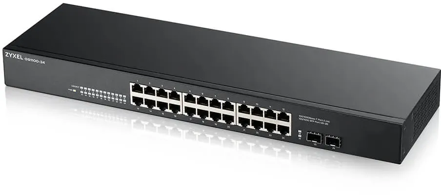 Zyxel Gigabit 24-Port Switch GS1100-24 Netzwerk-Switch