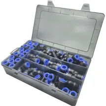 TRU Components Pneumatik-Verbinder TC-14109148 TC-Fitting set - 10 mm Rohr-Ø: 10 mm 60