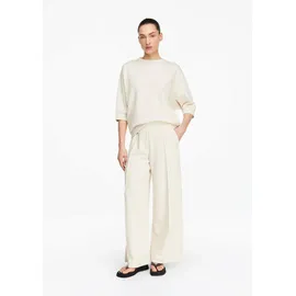 Comma, Fließende Wide-Leg-Hose Beige 38