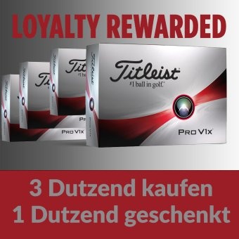 3 Dutzend Titleist Pro V1x kaufen +1 Dutzend kostenlos