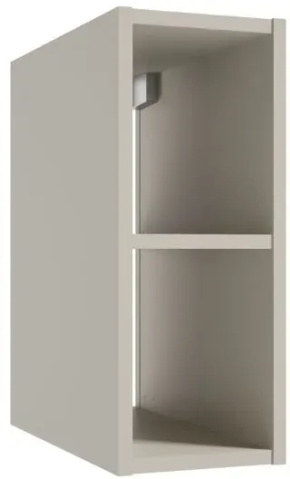 Neuesbad Serie 40 offenes Regal, B:200,H:500,T:430mm, Korpus/Front: kaschmir matt lackiert NB1DF001-A-020171