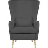 Guido Maria Kretschmer Home & Living GUIDO MARIA KRETSCHMER Home&Living Sessel "Sallito, Ohrensessel, TV-Sessel", für Wohnzimmer, auch in Samtcord grau,