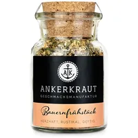 Ankerkraut Bauernfrühstück Gewürz, 90g im Korkenglas, Zubereitung für Kartoffeln, Deftige Mahlzeit Einfach Zubereiten, Zuckerfrei und frei von Zusatzstoffen