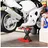 Homcom Motorradheber 500 kg Belastbar Motorradhebebühne 95-400 mm Höhenverstellbar Montagebock Fahrradreparatur-Scherenheber in Garage & Außenbereichen