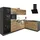 kochstation Winkelküche L-Form 290 cm grau